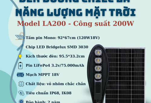 Đèn đường chiếc lá 200W